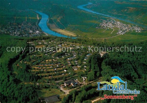Leiwen Mosel Ferienpark Moselschleife Fliegeraufnahm