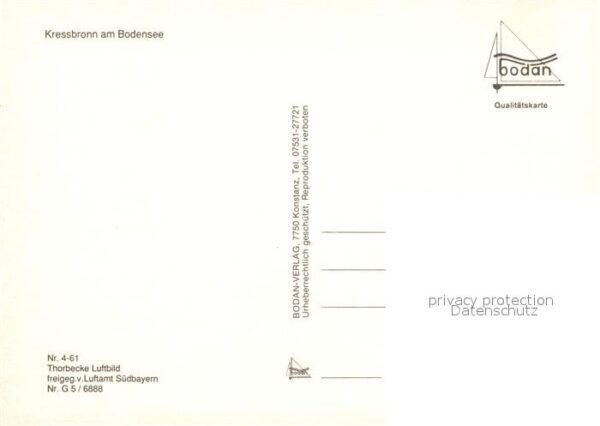 Kressbronn Bodensee Fliegeraufnahme mit Dampferanlegestelle – Bild 2