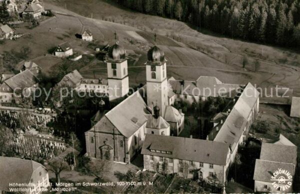 St M?rgen Fliegeraufnahme Wallfahrtskirche  Maria