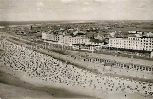 Borkum Fliegeraufnahme mit Strand