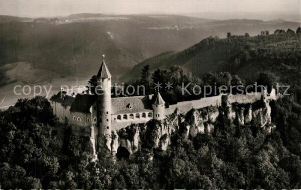 Burg Teck Fliegeraufnahme Burg