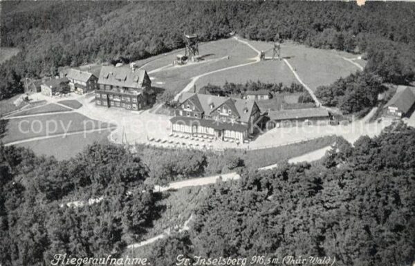 Grosser Inselsberg Fliegeraufnahme Restaurant Preussischer