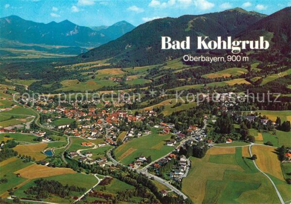 Bad Kohlgrub Fliegeraufnahme gegen Loisachtal Heimga