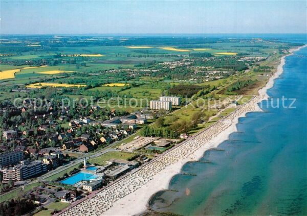 Gr?mitz Ostseebad Fliegeraufnahme mit Strand