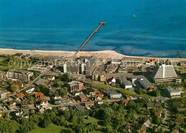 Gr?mitz Ostseebad Fliegeraufnahme mit Strand