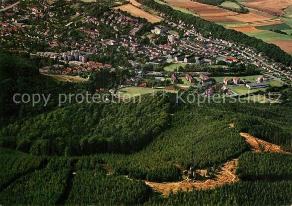 Bad Harzburg Fliegeraufnahme mit Kreuz des Ostens