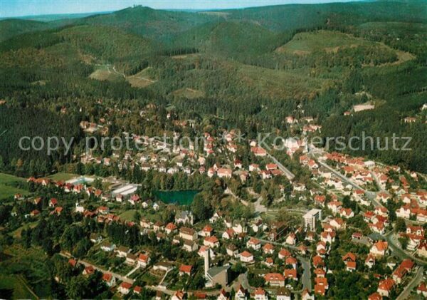 Bad Sachsa Harz Fliegeraufnahme Parkhotel Kurhaus Haus-