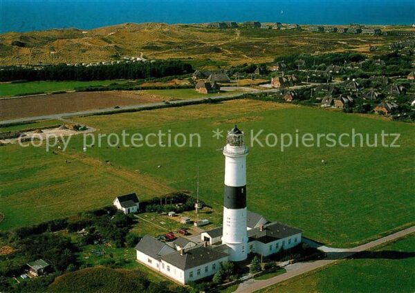 Kampen Sylt Fliegeraufnahme Leuchtturm