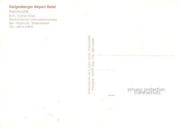 Frankfurt Main Fliegeraufnahme Steigenberger Airport-H – Bild 2