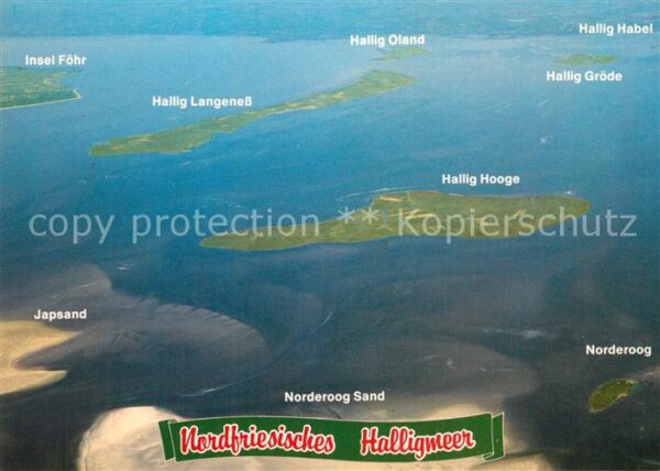 Hallig Hooge Fliegeraufnahme Nordfriesisches Halligm
