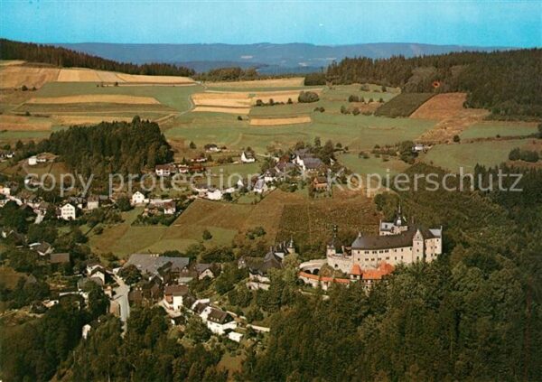 Lauenstein Oberfranken Fliegeraufnahme mit Mantelburg