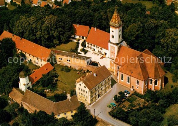 Illereichen Fliegeraufnahme Kirche mit Wickert-Inst