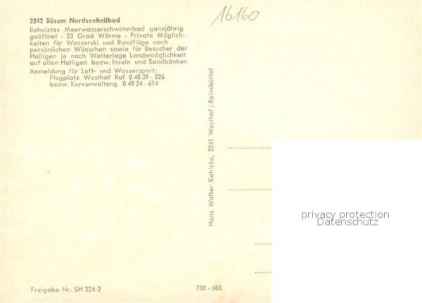 Buesum Nordseebad Fliegeraufnahme – Bild 2