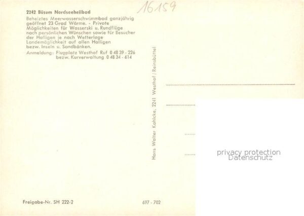 Buesum Nordseebad Fliegeraufnahme – Bild 2