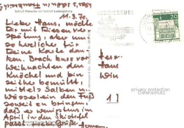 Ludwigsburg W?rttemberg Fliegeraufnahme Schloss Favorite – Bild 2