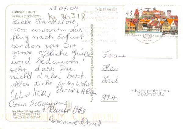 Erfurt Fliegeraufnahme Rathaus – Bild 2