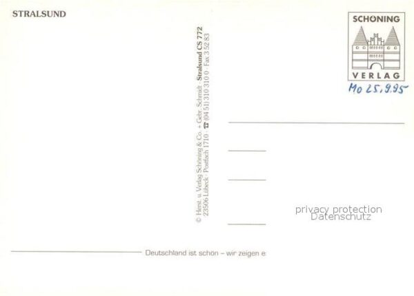 Stralsund Mecklenburg Vorpommern Fliegeraufnahme – Bild 2