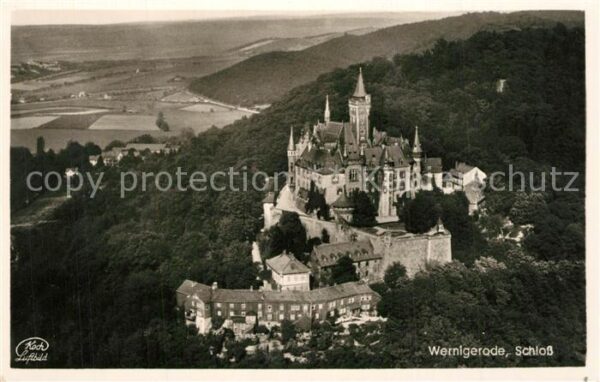 Wernigerode Harz Schloss Fliegeraufnahme