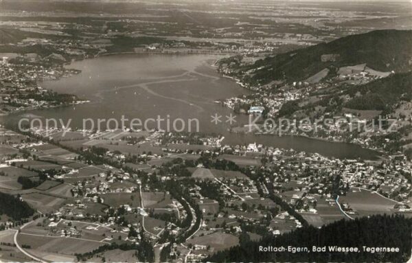 Rottach-Egern Bad Wiessee Tegernsee Fliegeraufnahme