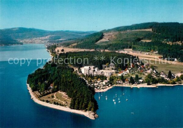 Schluchsee Fliegeraufnahme mit Campingplatz Wolfsg