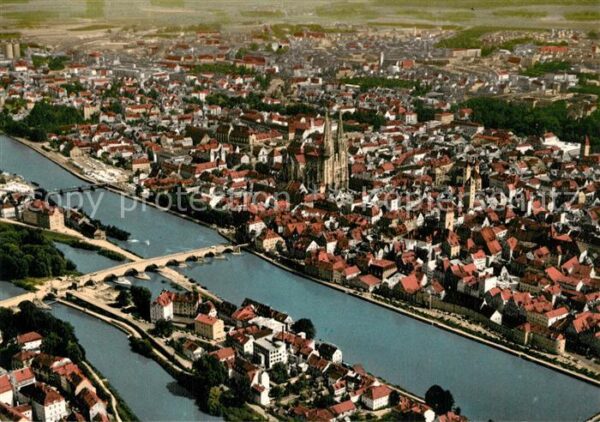 Regensburg Donau Fliegeraufnahme