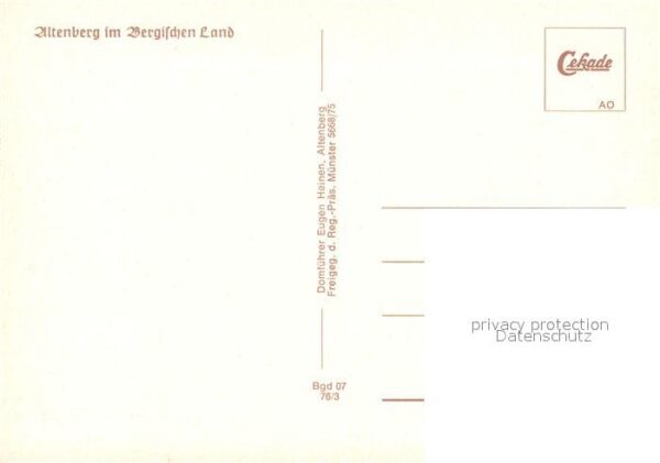 Altenberg Rheinland Fliegeraufnahme – Bild 2