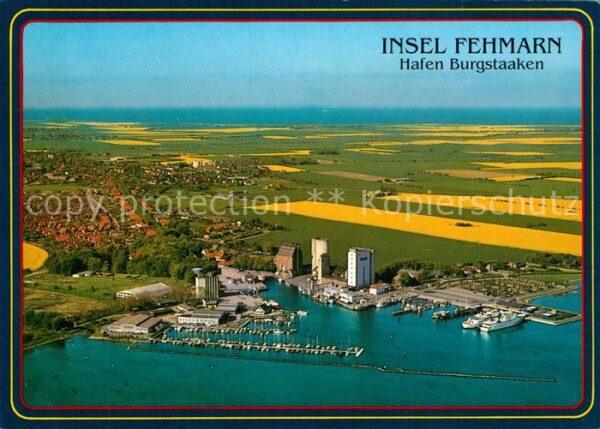 Insel Fehmarn Fliegeraufnahme mit Hafen Burgstaaken