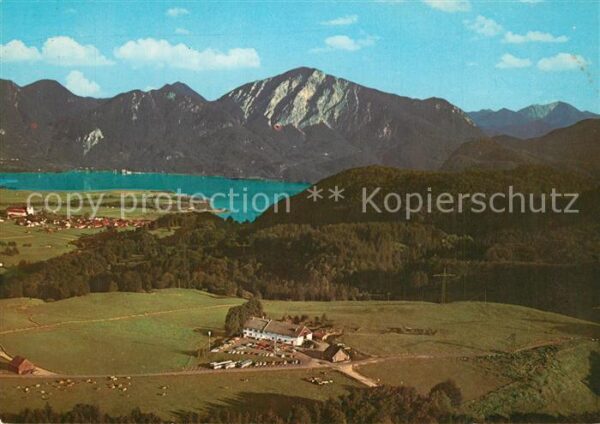 Grossweil Alpengasthof Kreut Alm Fliegeraufnahme