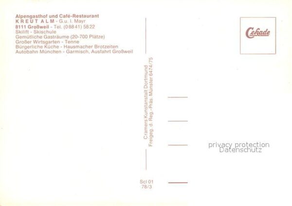Grossweil Alpengasthof Kreut Alm Fliegeraufnahme – Bild 2
