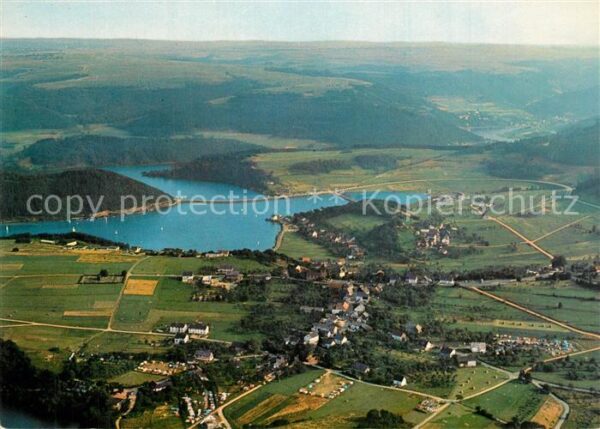 Rurberg Fliegeraufnahme mit Rurtalsperre