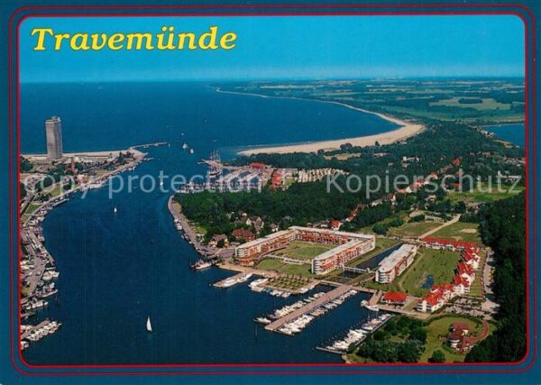 Travemuende Ostseebad Fliegeraufnahme