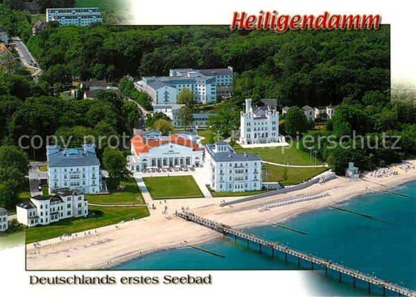 Heiligendamm Ostseebad Fliegeraufnahme mit Seebrücke