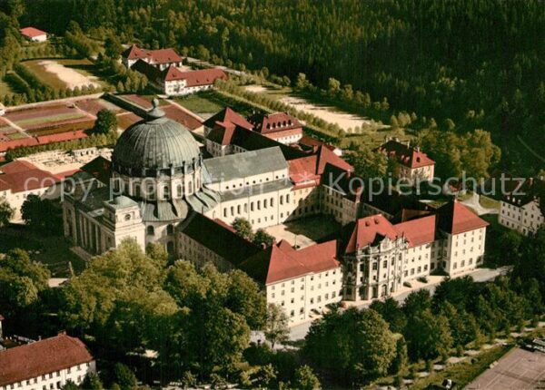 St Blasien Fliegeraufnahme mit Kolleg und Dom