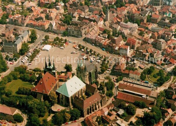 Erfurt Domplatz mit Mariendom und Pfarrkirche