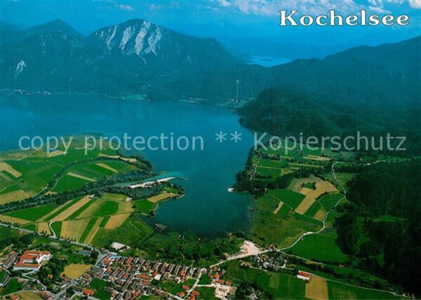 Kochel See Fliegeraufnahme