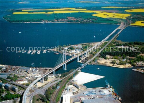 Ruegen Rügenbrücke Fliegeraufnahme