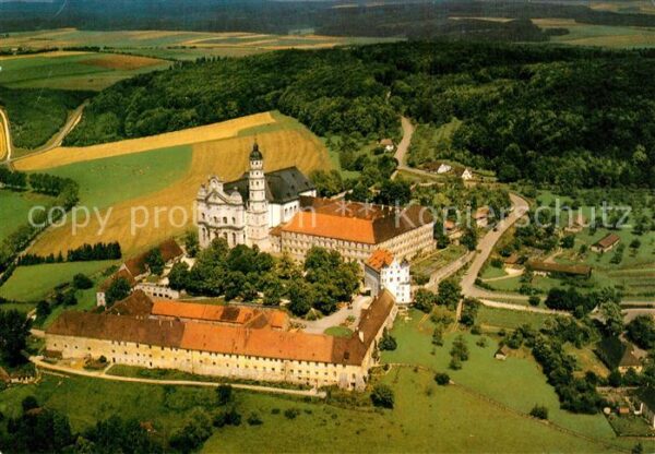 Neresheim Abteikirche Fliegeraufnahme
