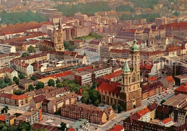 Braunschweig Fliegeraufnahme mit St Andreas Kirche S
