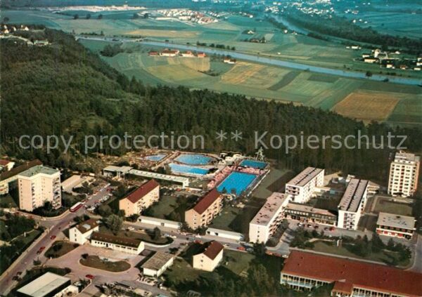 Waldkraiburg Waldbad Fliegeraufnahme