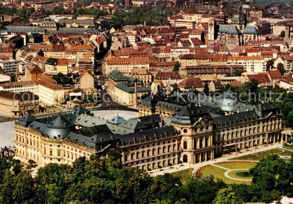 Wuerzburg Residenz Fliegeraufnahme