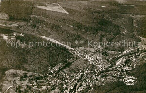 Wildbad Schwarzwald Fliegeraufnahme