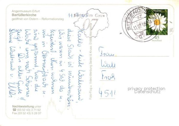 Erfurt Barfüsserkirche Angermuseum Fliegeraufn – Bild 2