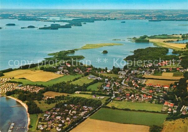 Bosau am grossen Plöner See Fliegeraufnahme