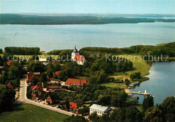 Bosau am Grossen Plöner See Fliegeraufnahme