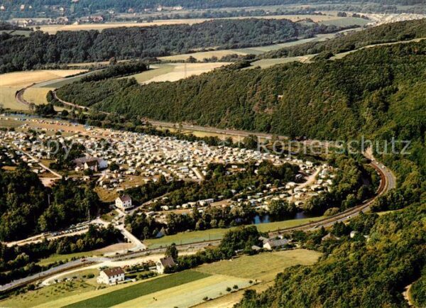 Heimbach Eifel Fliegeraufnahme mit Campingplatz Gut Ha