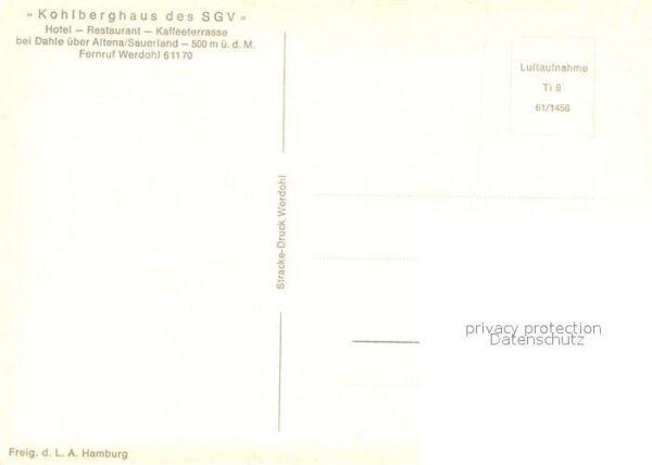 Dahle Altena Kohlberghaus des SGV Hotel Restaurant K – Bild 2