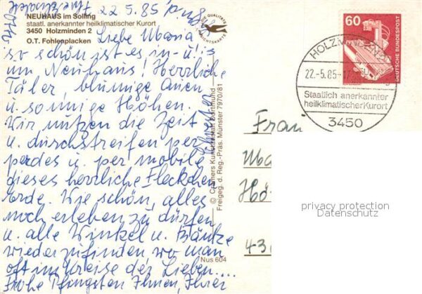 Neuhaus Solling Fliegeraufnahme mit OT Fohlenplacken – Bild 2