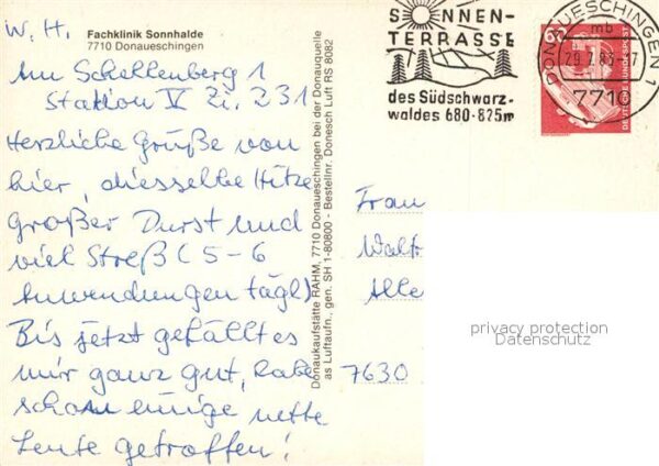 Donaueschingen Fachklinik Sonnhalde Fliegeraufnahme – Bild 2