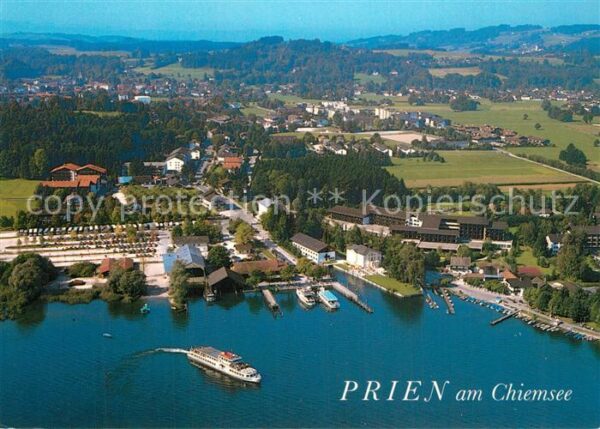 Prien Chiemsee Dampferhafen und Schiffsanlegestelle Fl