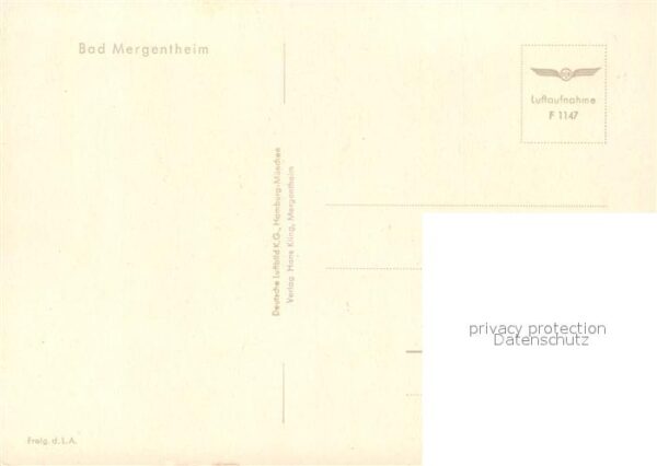 Bad Mergentheim Fliegeraufnahme mit Schloss – Bild 2